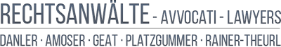 Kanzlei Danler Amoser Geat Platzgummer Rainer-Theurl Logo